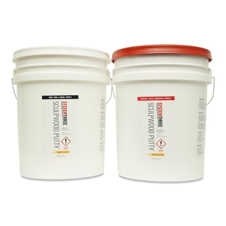 System Three Resins SculpWood Putty Epoxy Filler, 10 Gallon Kit 1600K60
